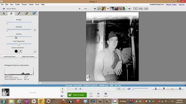 Convert a negative scan to a positive in Picasa смотреть онлайн