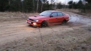 Toyota carina_e 3sgte 4wd, немного грязи