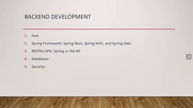 Java Full stack developer skillset