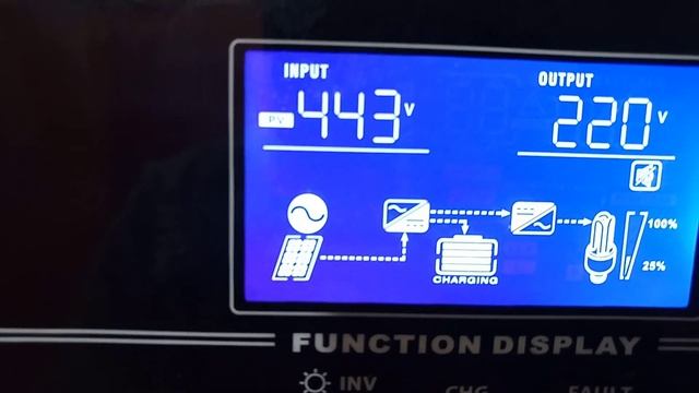 Работа гибридного инвертора с АКБ смотреть онлайн