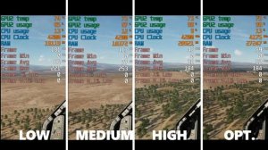 DCS World NVIDIA GTX 1660Ti DCS Graphics Settings Comparison - Side by Side