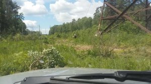 Монтаж ВОЛС по ЛЭП-110 кВ. Натяжка пролета нивой.