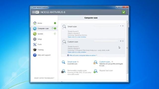 ESET NOD32 Antivirus 8 Install and settings смотреть онлайн