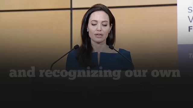 ENGLISH SPEECH  ANGELINA JOLIE: What We Stand For? English Subtitles