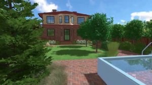 Проект участка 10 соток. Визуализация