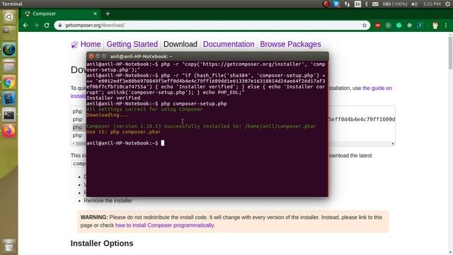 Laravel project #1 setup |  composer | restaurant app