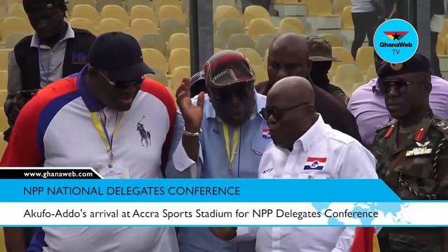 Akufo-Addo's arrival at Accra Sports Stadium for NPP Delegates Conference смотреть онлайн
