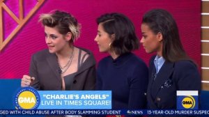 #KristenStewart says she had to punch Sir Patrick Stewart while filming #CharliesAngels