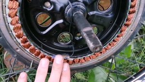 Установка датчик температуры в мотор колёсо 1500w. Электровелосипед своими руками