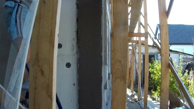 Делаем колонны из пенопласта на фасаде [№9] смотреть онлайн