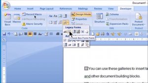 check box in ms word | checkbox in word document | check box | check box in word