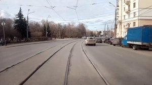 Трамвайный маршрут #27. Нижний Новгород. Вид из кабины.  Часть 4.