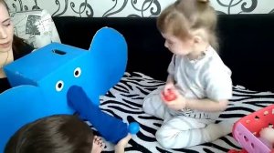 Слон из коробки. Игры.