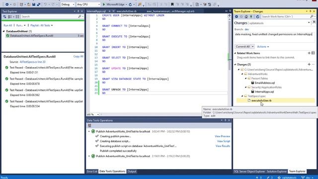 SQL Server Data Tools: Database Unit Test in DevOps pipeline using Slacker framework смотреть онлайн