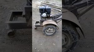 Самодельный тяжёлый мотоблок