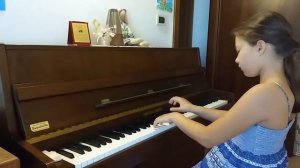 Маленькая пьеса, Гедике, соч.6 - 20. Alexandr Gödicke, "Piccolo pièce". Pavanello Alessia 9 y.o.