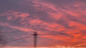 Рассвет. 3 ноября. Село Большие Уки. Омская область