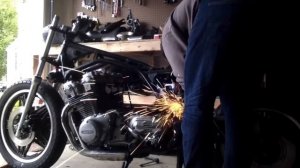 Honda CB900C Cafe Build Part 1: frame work