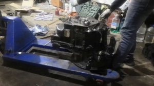 Установка и сборка КПП TEREX 860