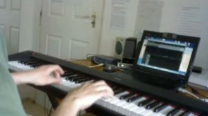 Let It Be by the Beatles on piano / zongora