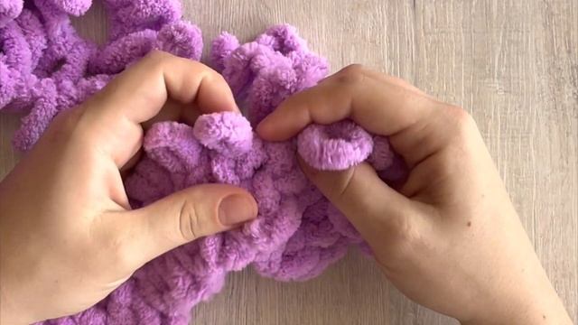 Улучшенная версия узора гладь из Ализе Пуффи?#ализепуффи //Вяжем вместе с детками)