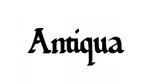 Работа со шрифтом. Шрифт антиква