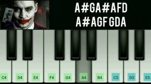 lai lai lai song keyboard tutorial with notes | joker