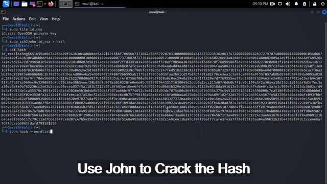 Cracking SSH Private Key Passphrase  John the Ripper  Password Cracking
