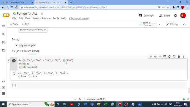 11. Dict Data Type in Python| Python for All | For Complete Beginners