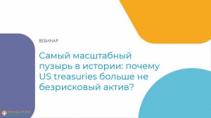 Самый масштабный пузырь в истории: почему US treasuries больше не безрисковый актив