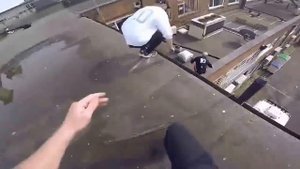 Впечатляющий паркур от первого лица