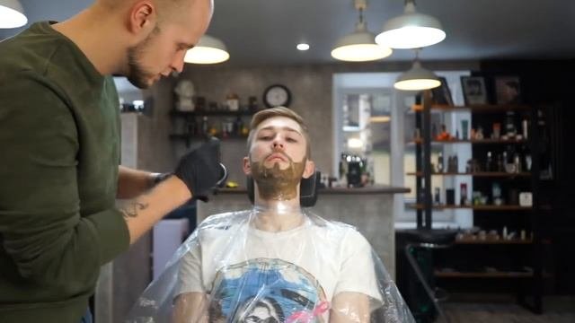 Как правильно сделать камуфляж бороды? | Окрашивание бороды в барбершопе
