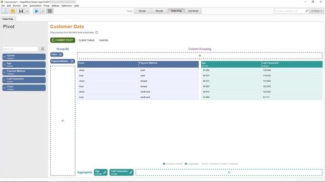 Turbo Prep - Data Pivoting | RapidMiner смотреть онлайн