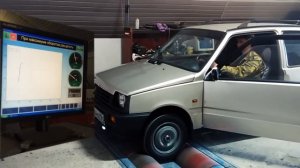 Инжекторная ОКА на диностенде