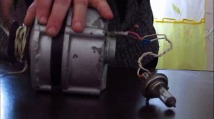 мотор генератор. с переделанным якорем на неодимовые магниты.