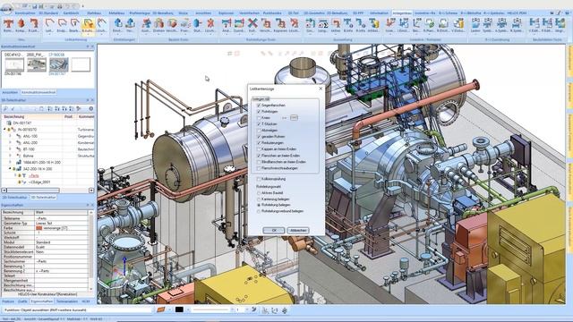3-D layout plan with all piping systems | HiCAD Pipeline Construction смотреть онлайн