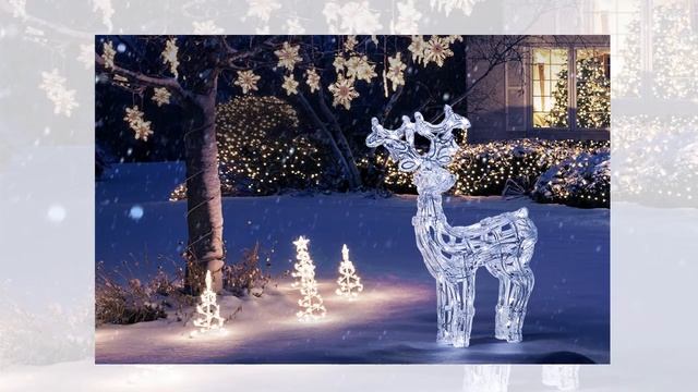 Как украсить участок около дома или дачи к Новому году смотреть онлайн