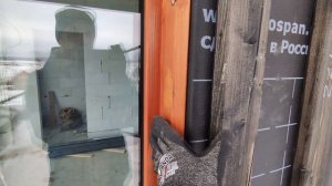 отделка откосов и стен при безрамном остеклении в газоблок.