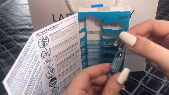 ASMR abriendo las ampollas HYALU B5 de LA ROCHE POSAY смотреть онлайн