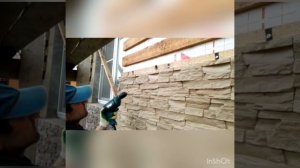 Отделка фасада дома из газобетона плиткой Промсистема