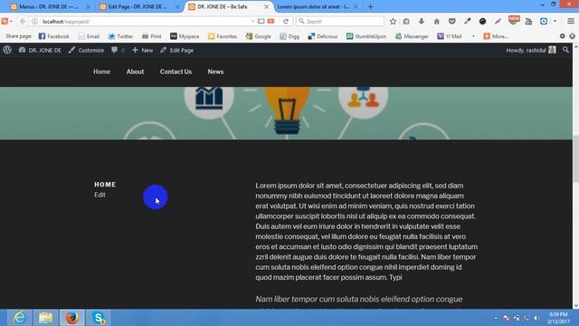 15. Wordpress Free Theme Customization ( Twenty Seventeen . Part-2) смотреть онлайн