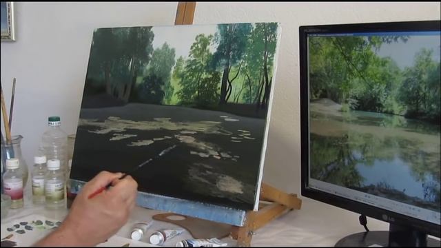 Как нарисовать воду? Прозрачная вода.