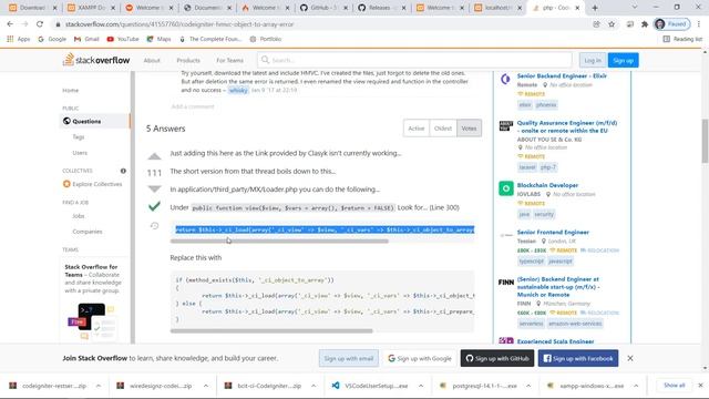 #1 | 30 menit membuat Modular RESTful API ( CodeIgniter + PostgreSQL + XAMPP )