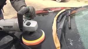 KIA RIO ПОЛИРОВКА КАПОТА блестит как у кота