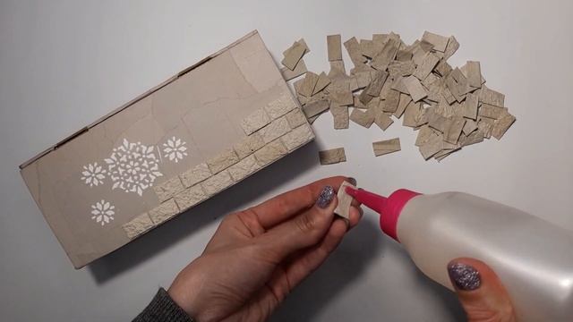 Поделка из картона. Шкатулка. Декор из яичных лотков /Box Made Of Cardboard