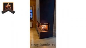 Строим дровяной камин на втором этаже загородного дома в Солнечногорске: угловая топка  под отделку