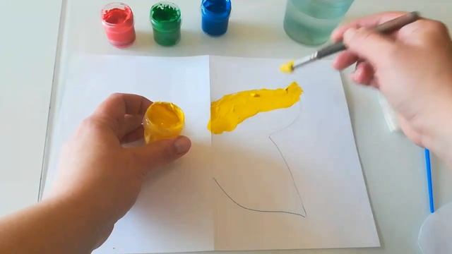 Рисование техникой монотипия. Бабочка. Родионова А. смотреть онлайн