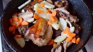 Баранина с овощами