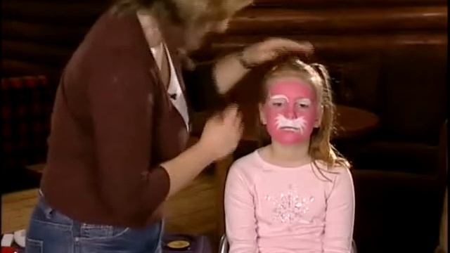 Мастер класс аквагрим розовый котенок. Face painting (faceart) Pink Cat.