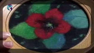 Учимся выкладывать картины из шерсти под стеклом. Мастер класс